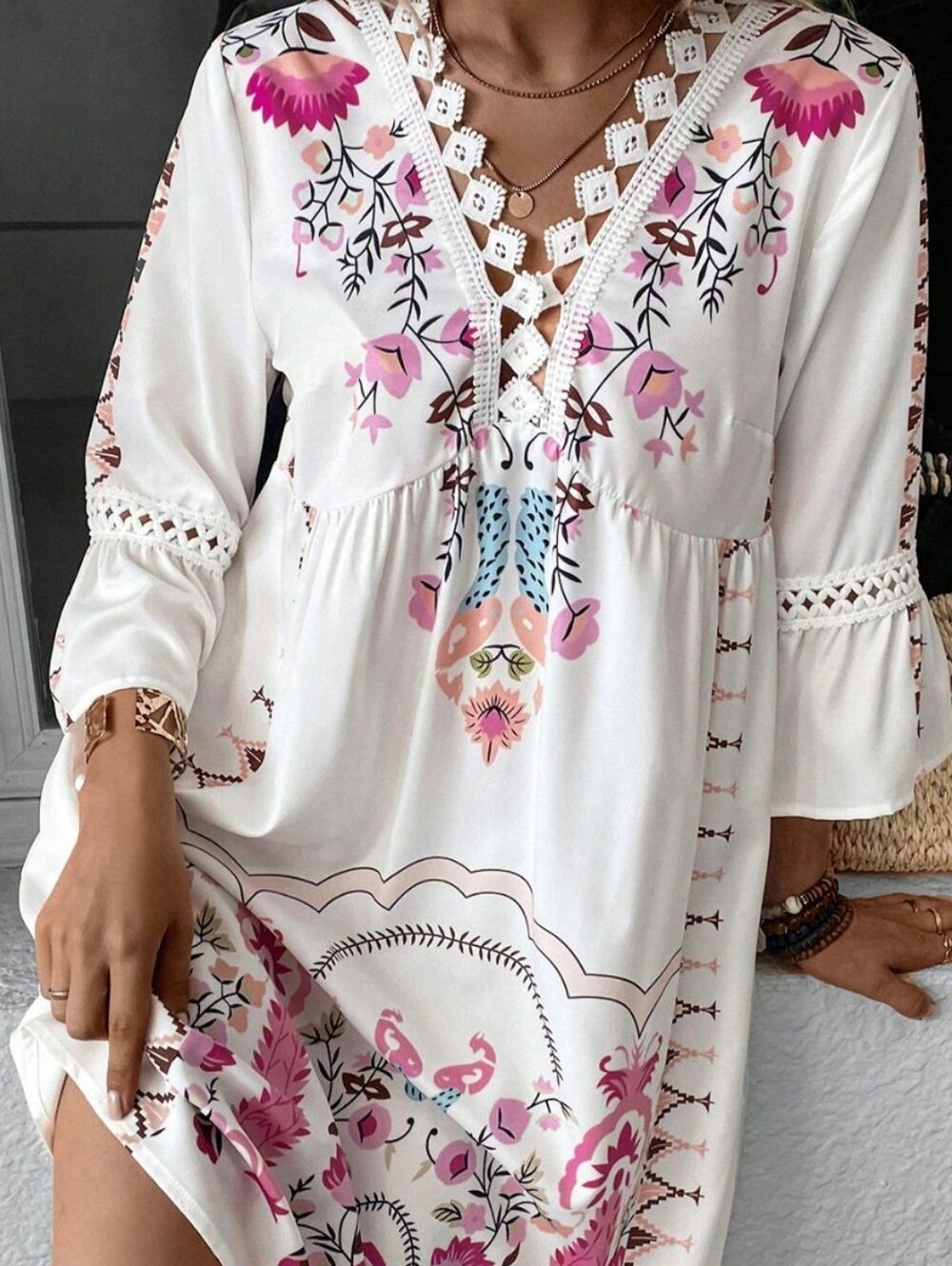 Whimsical Wonders Dress - Rose - Picture 8 of 8